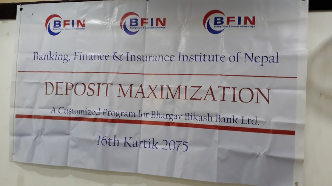 Deposit Maximization & Credit Management: Nepalgunj (Bhargav Bikash Bank Customized Program)